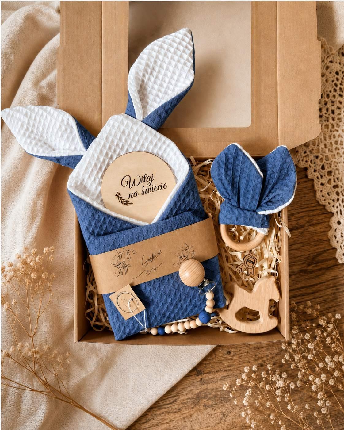 Baby Gift Box dla noworodka - zestaw wafelkowy