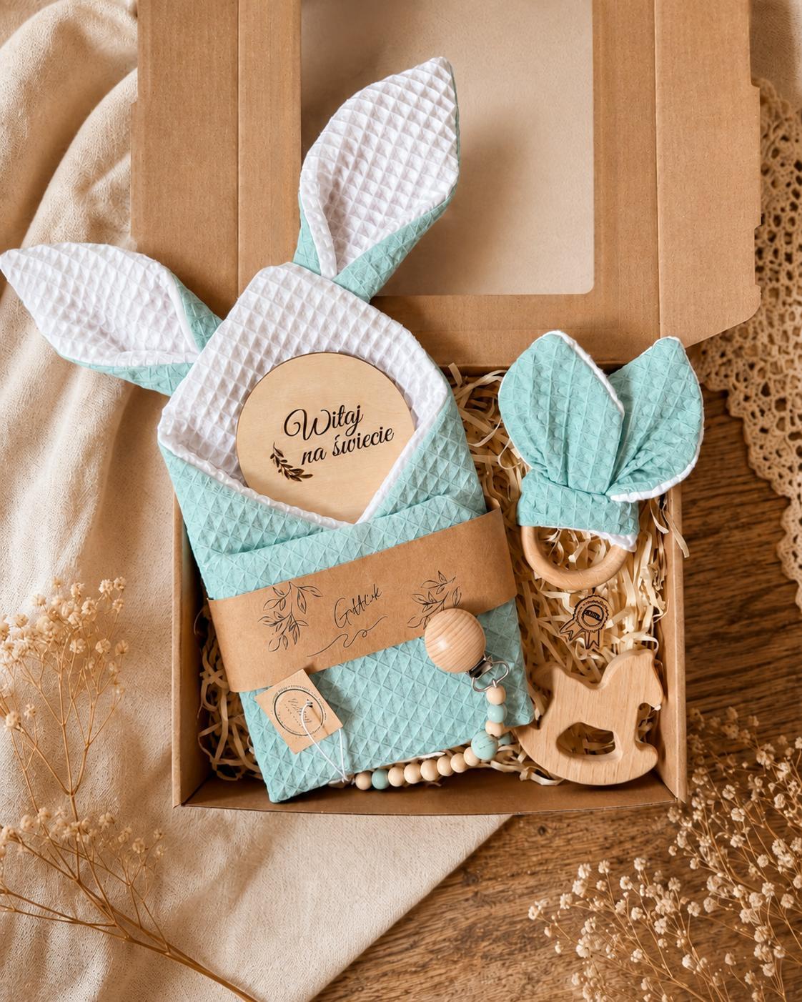 Gift Box dla niemowlaka - zestaw wafelkowy