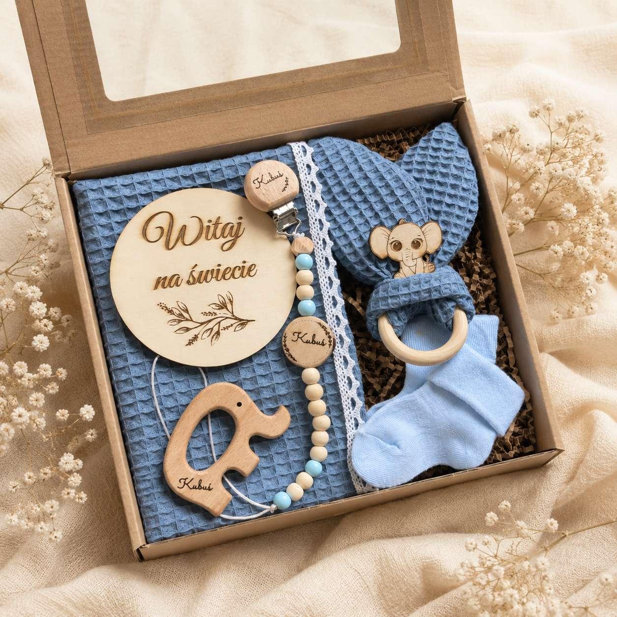 Kompletny Zestaw Prezentowy na Narodziny - Gift Box dla Maluszka