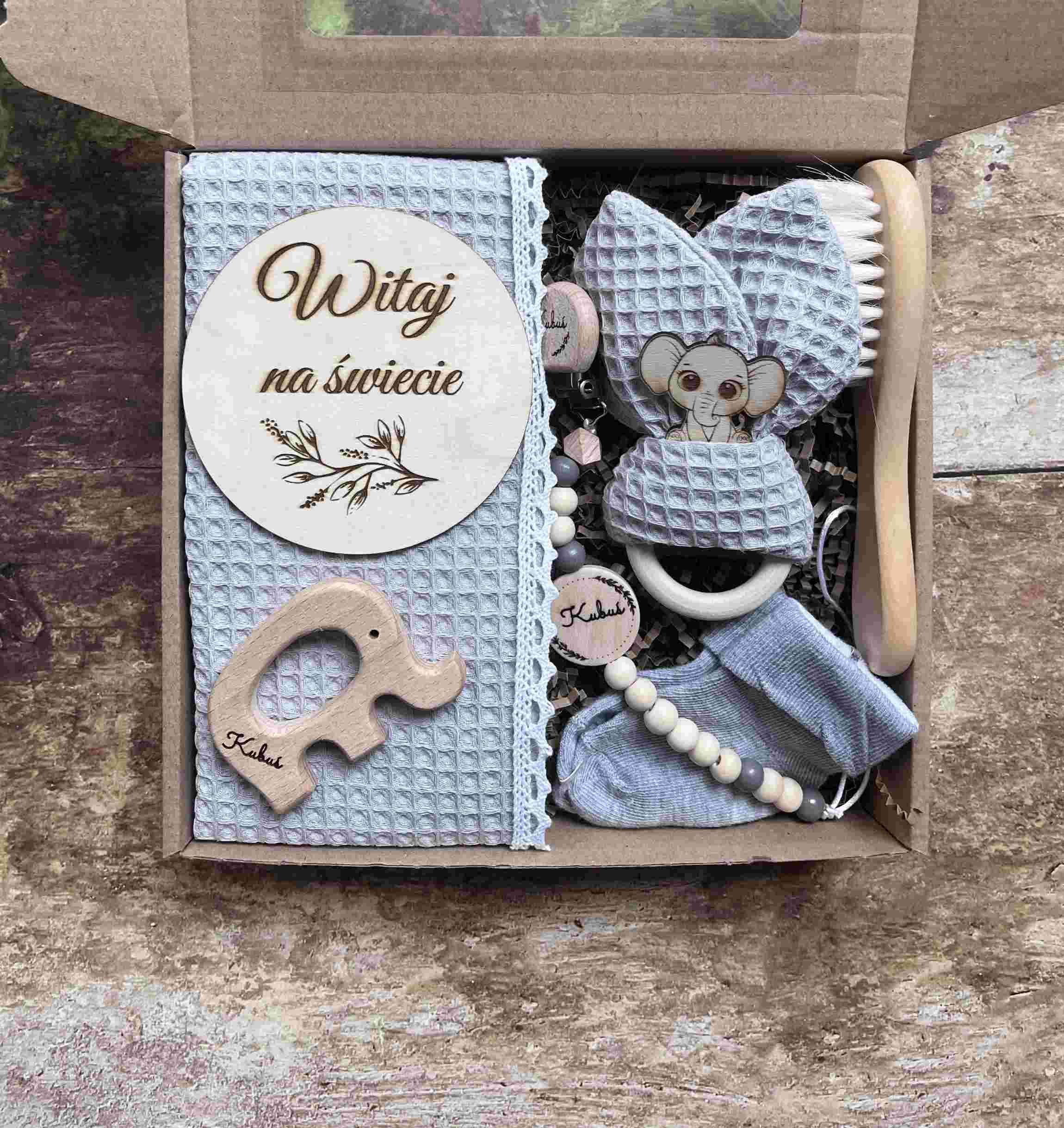 Imienny Zestaw Okolicznościowy Narodziny Baby Shower